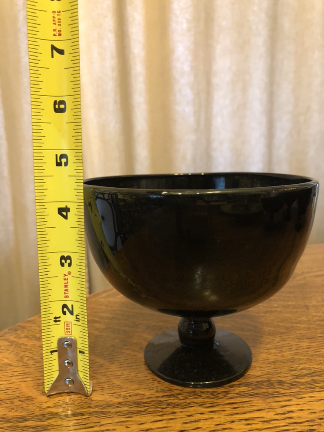 Black Milk Glass Dessert Dishes set of 6 - photo 3