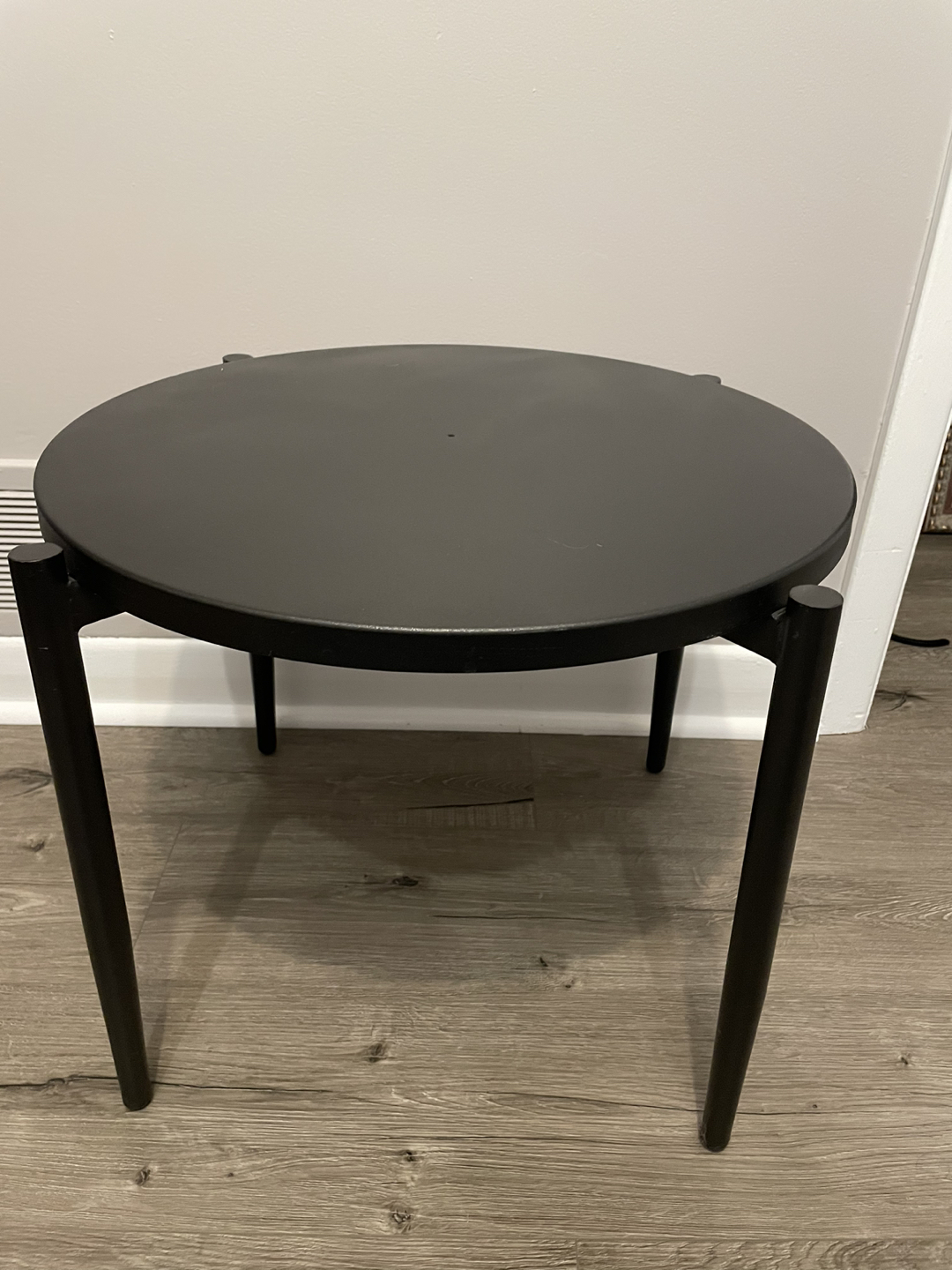 Metal side table
