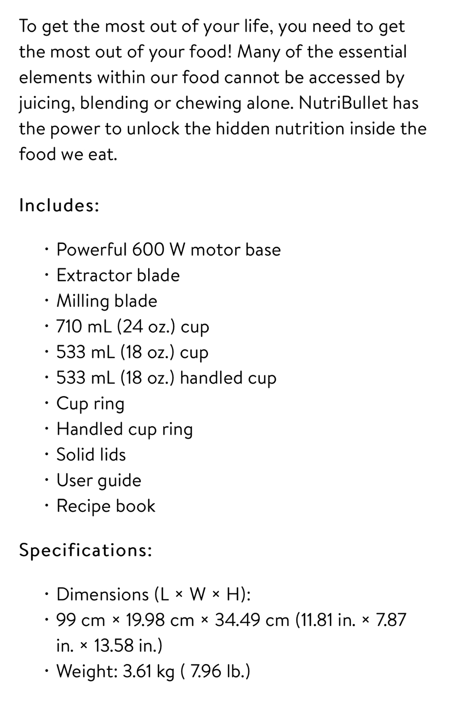 NutriBullet 12-piece Nutrition Extractor - photo 4