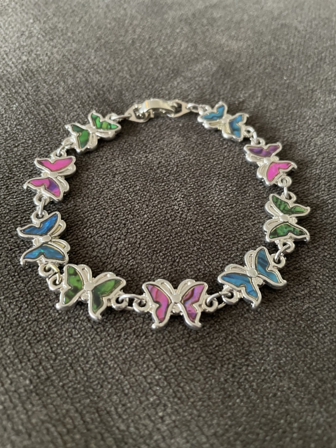 Colourful Metal Butterfly Bracelet image indicator(4)