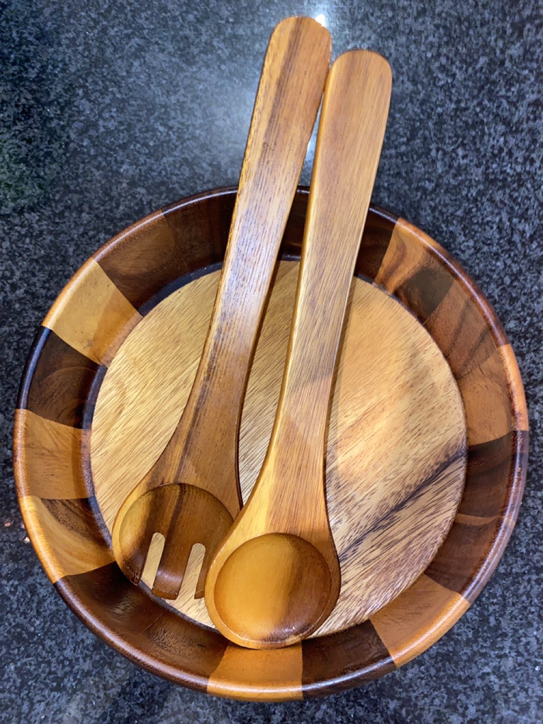 Large Wood Salad Bowl 🥗 - photo 2