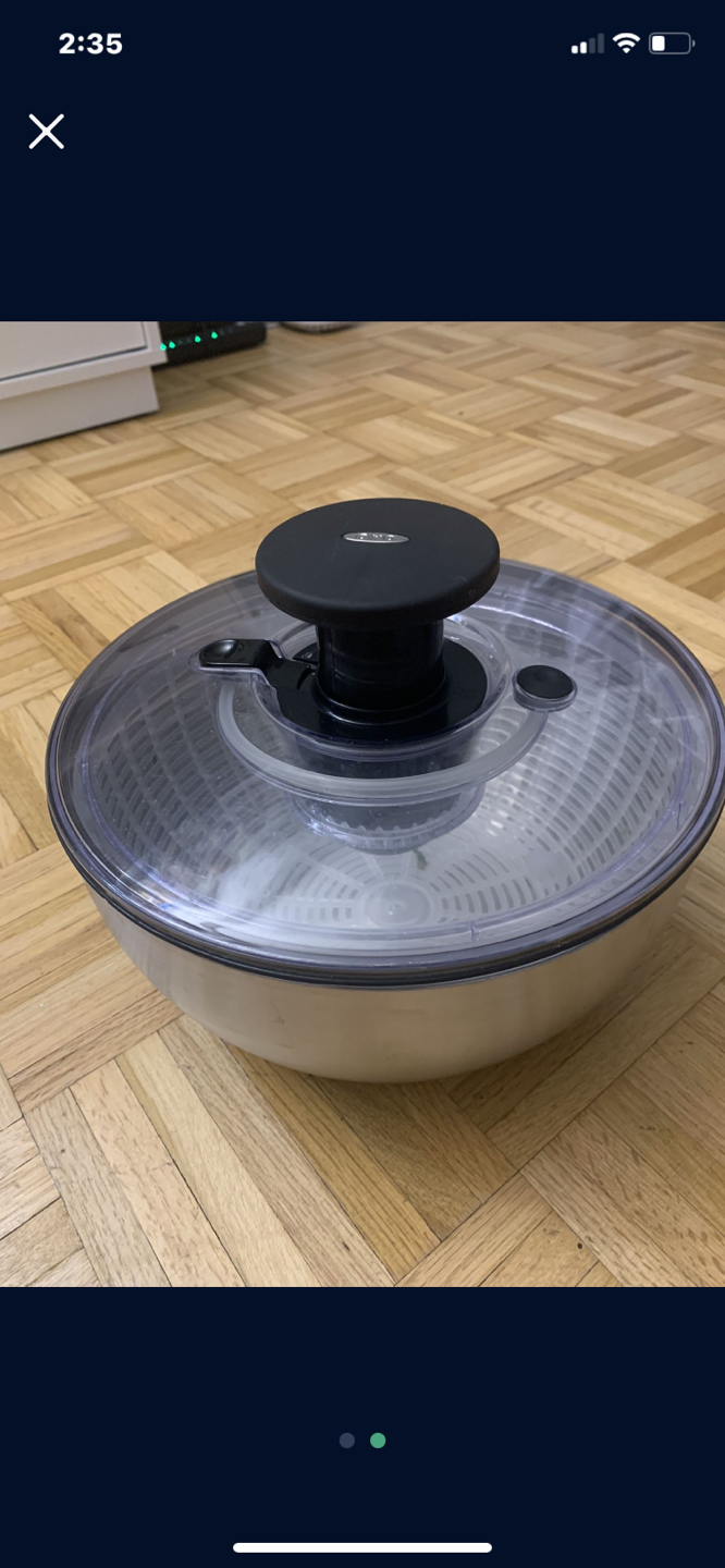 Oxo Stainless Steel Salad Spinner