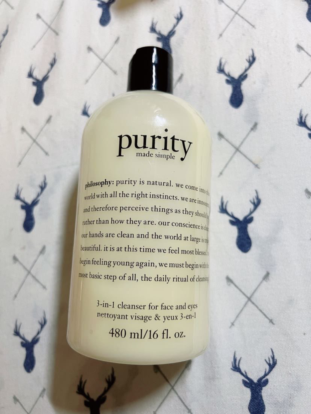 Philosophy Purity 3-in-1 cleanser for face and eyes 480ml NEW