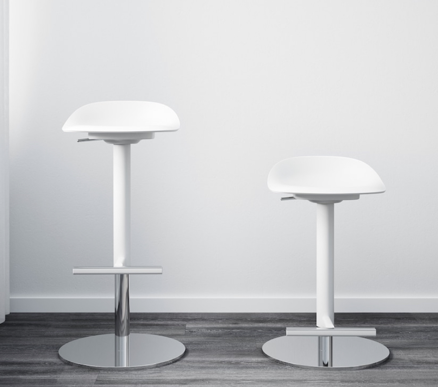 2 USED WHITE BAR STOOLS $100EA - photo 4