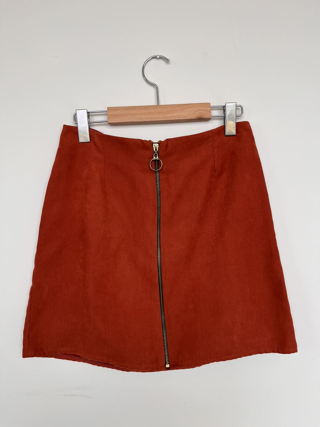 Beautiful velvet mini skirt thumbnail