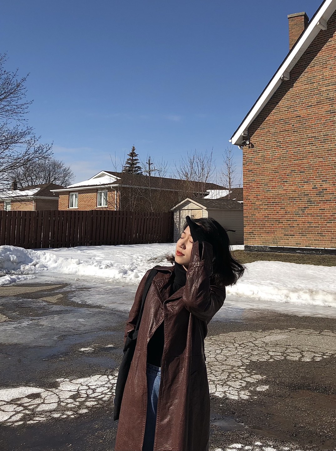 Vintage Leather Trench Coat image indicator(9)