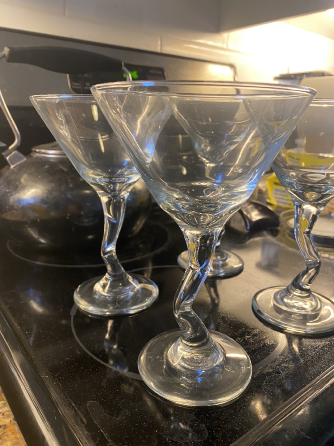 Set of 4 Martini Glasses + Shaker - photo 3