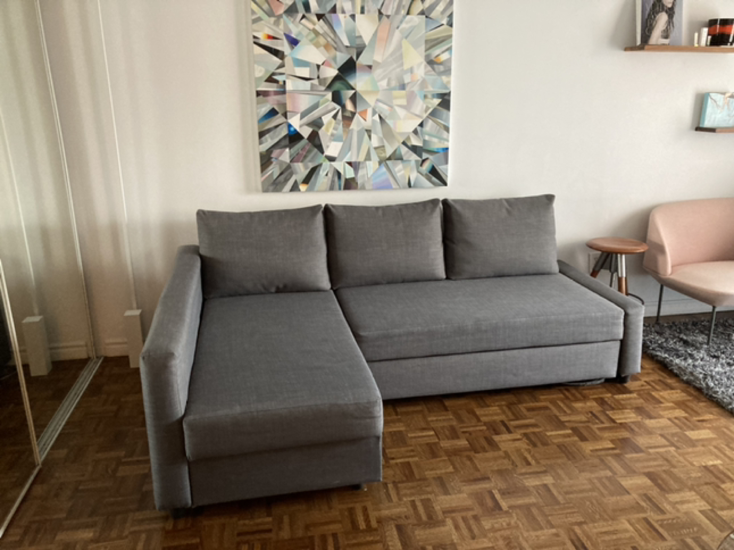 Grey Ikea sofa bed - photo 2