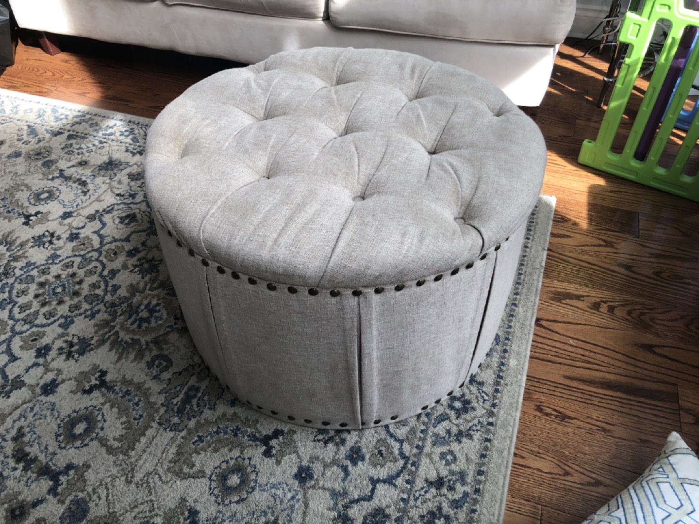 Large size ottoman storage / table