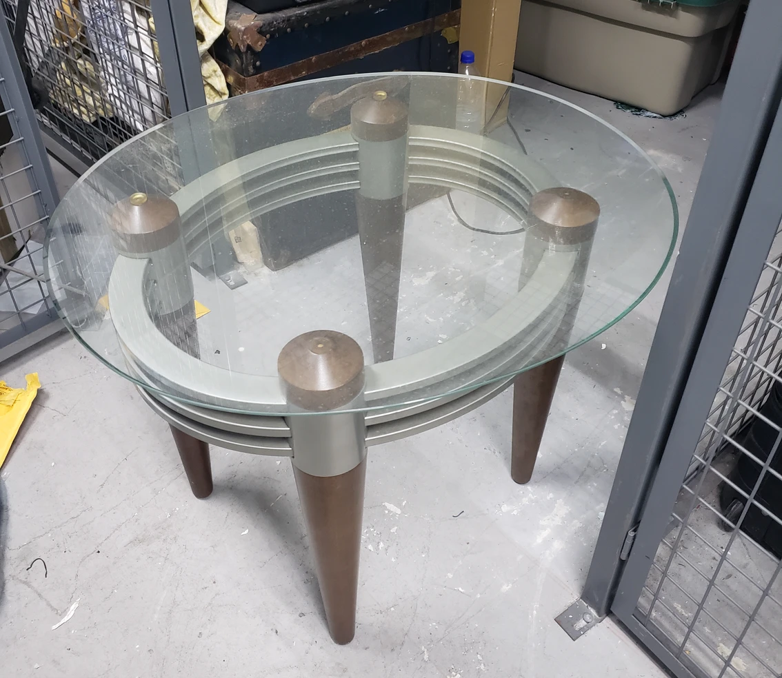 Wood and Glass Coffee Table image indicator(2)