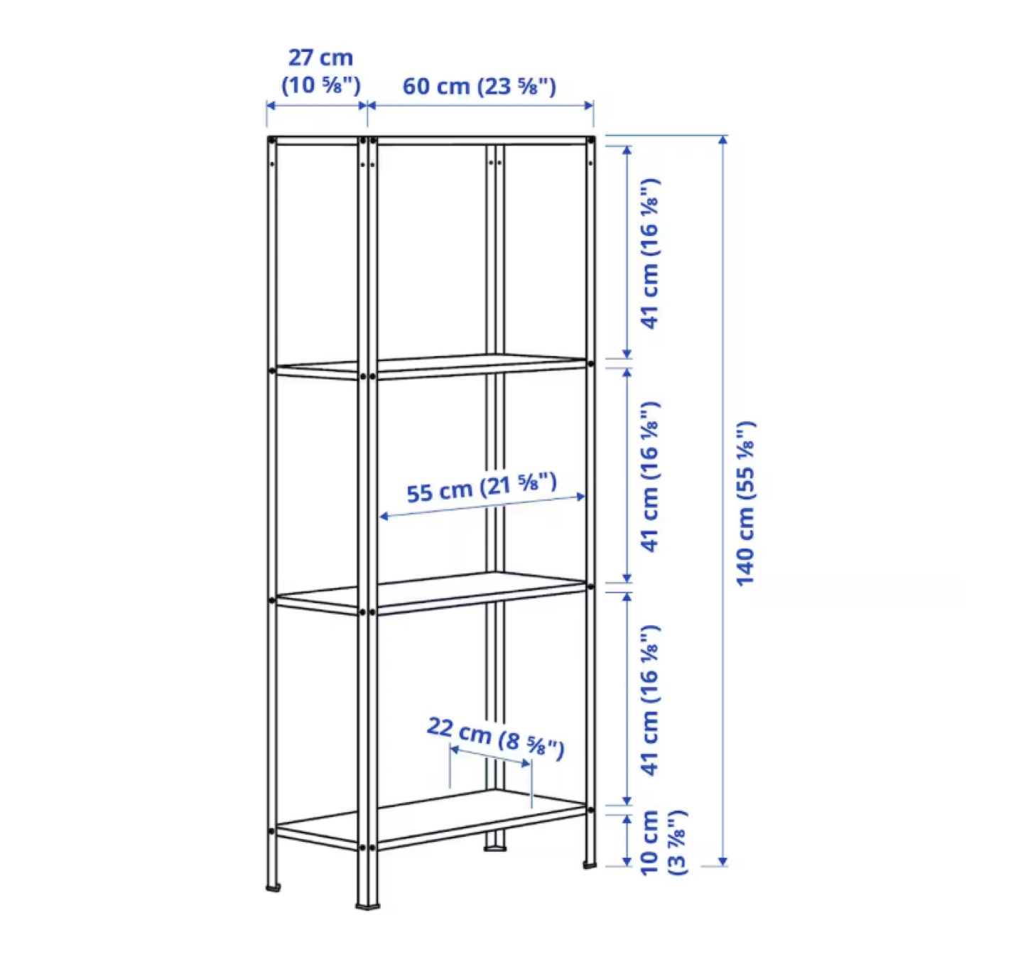 HYLIS metal shelf unit - photo 5