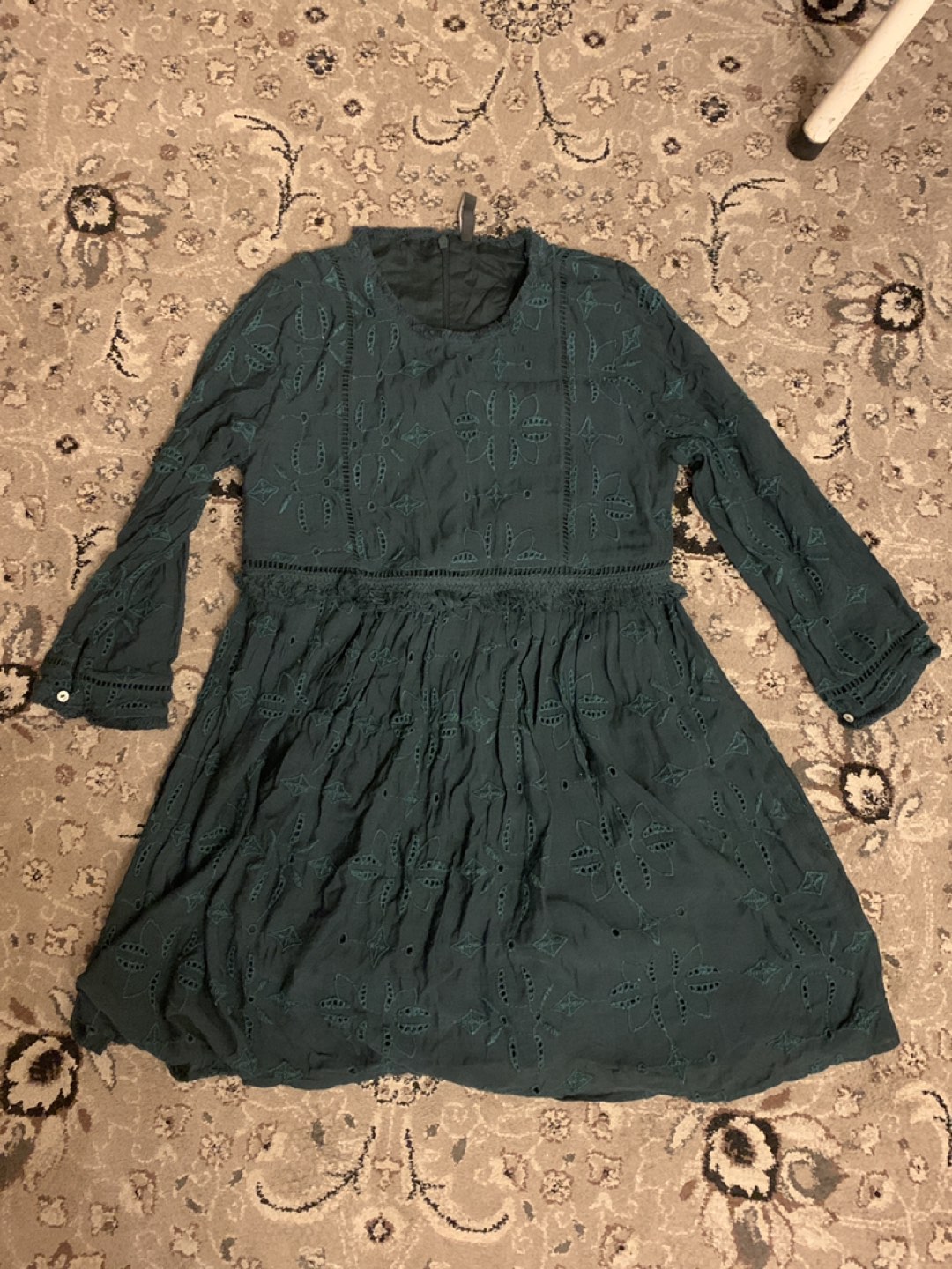 Zara Cotton 3/4 Sleeve Eyelet image indicator(4)