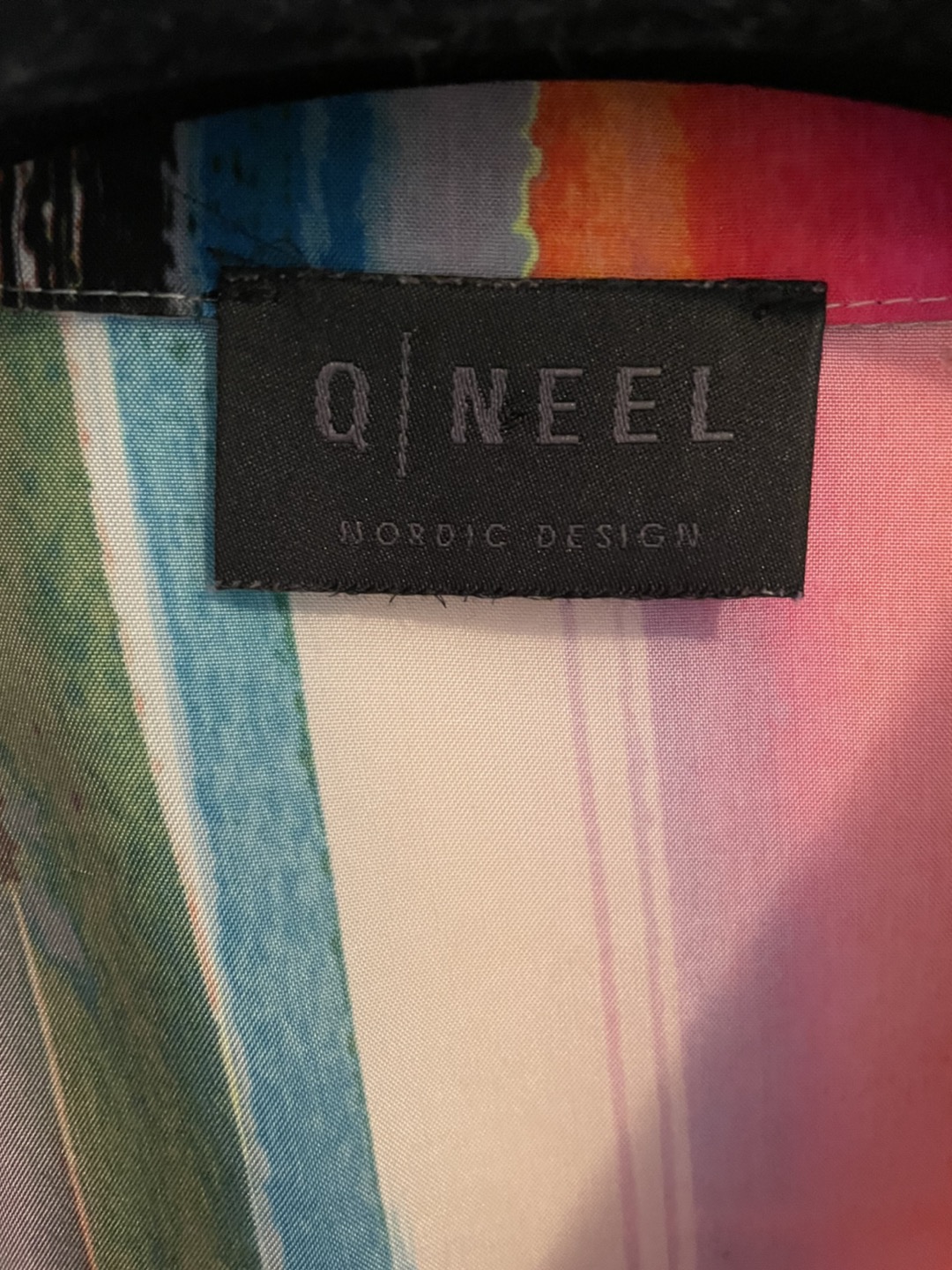 Q’NEEL colorful 3/4 length sleeve buttons shirt image indicator(6)