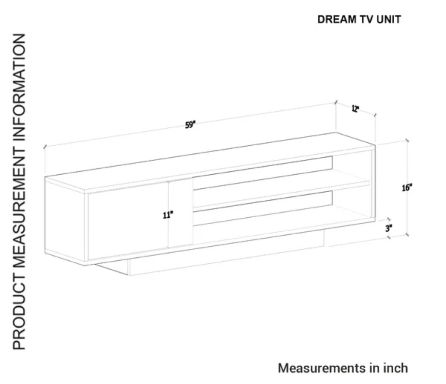 99% NEW TV stand/ media unit in white - photo 5