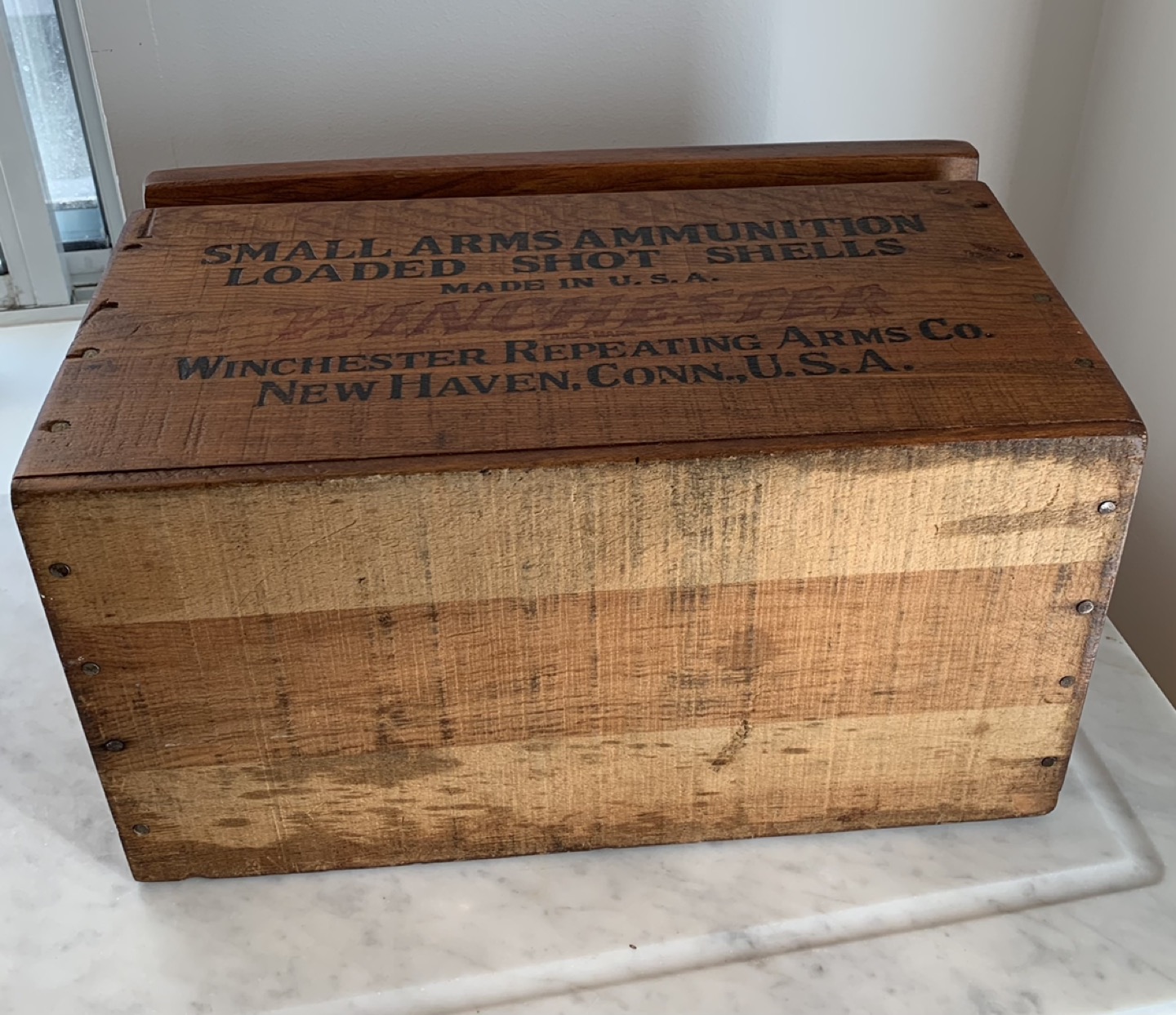 Winchester Rifle box. Refinished. Beautiful! image indicator(6)