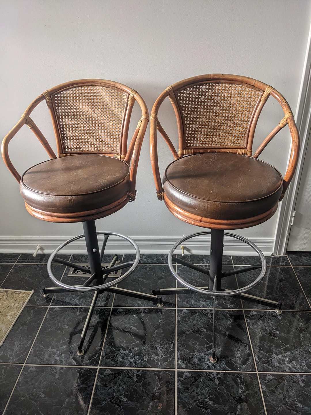 Wooden bar stools /Chairs 2 for $60 - photo 3