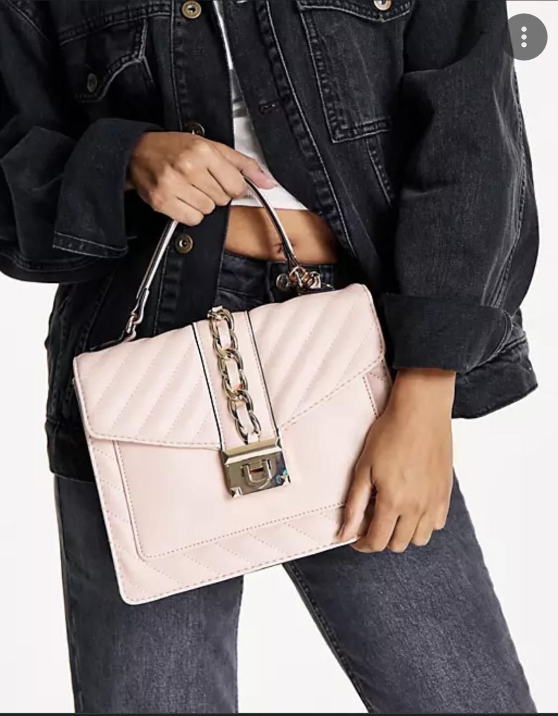 ALDO Edeadan cross body back in blush with gold hardwear image indicator(6)