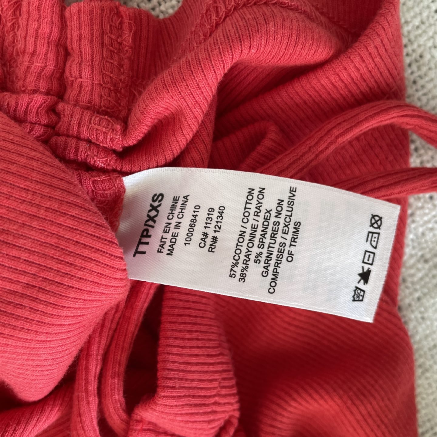 Dynamite Red Drawstring Side Rib Tank - photo 3