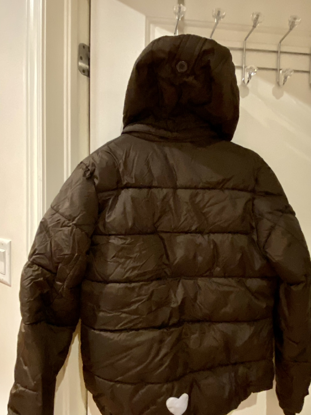 Girls H&M brown winter jacket size 13/14 image indicator(3)