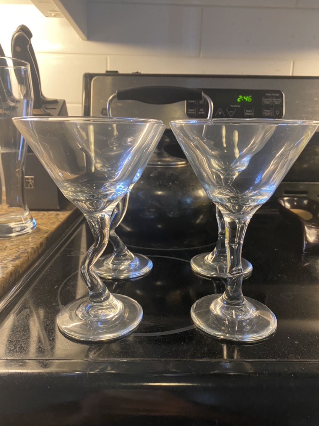Set of 4 Martini Glasses + Shaker