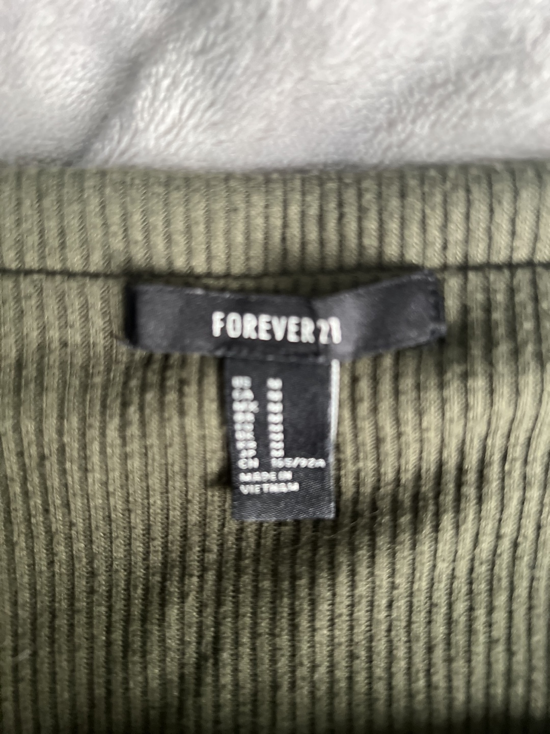 Olive green off shoulder top M - photo 3