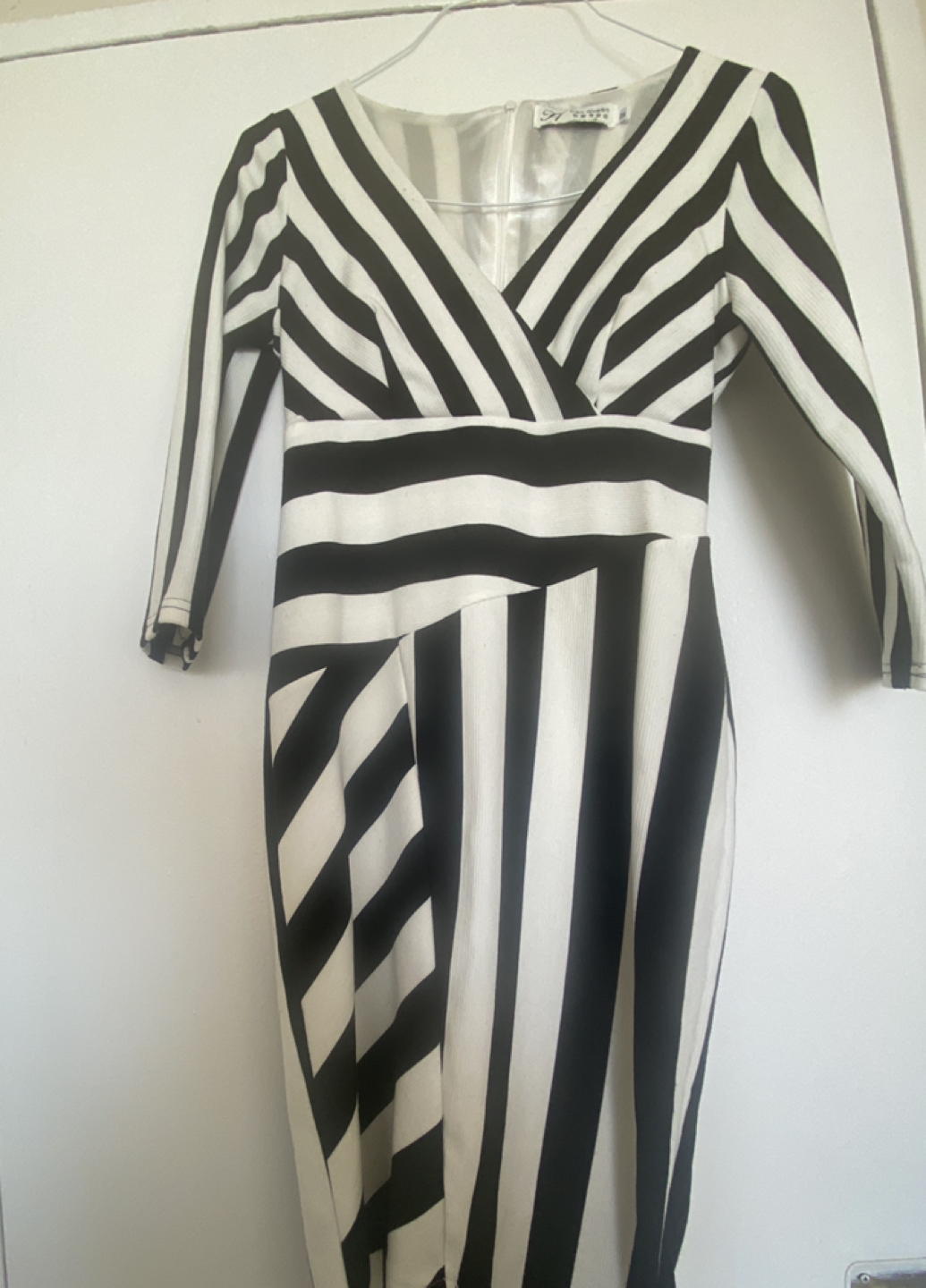 Petite Black & White Dress- XS/ S thumbnail