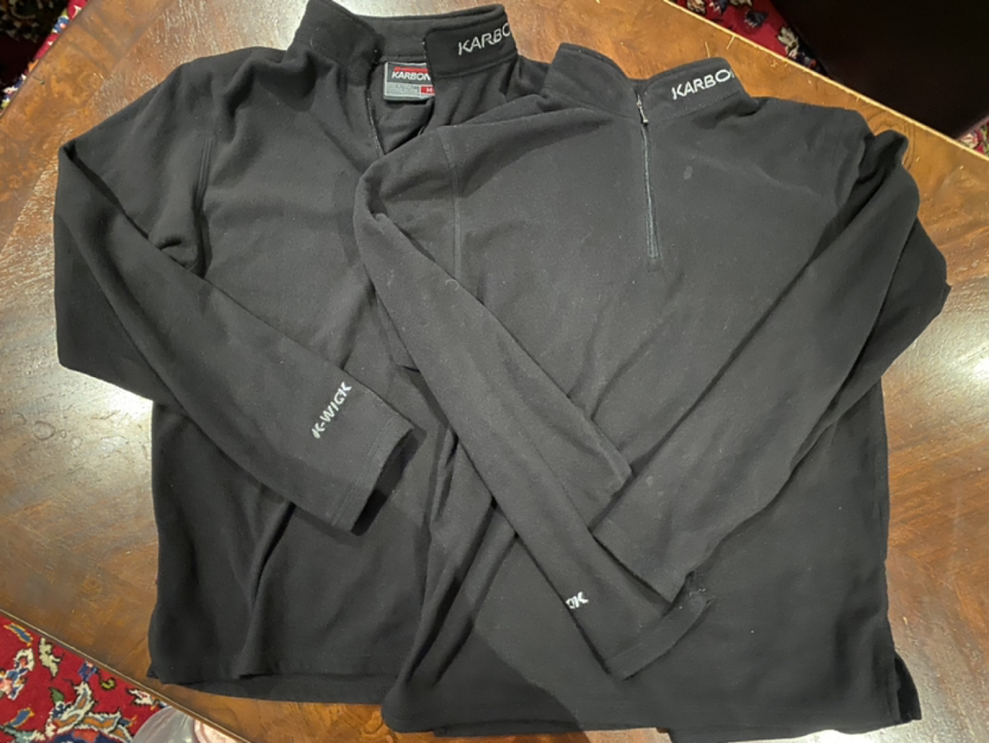 Kids Karbon quarter zip winter tops X2 (size M) thumbnail