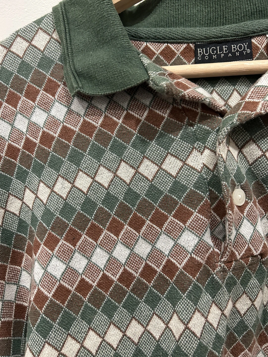 Bugle Boy Vintage Polo Shirt, size M image indicator(3)