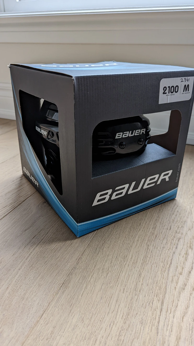 Bauer 2100 Hockey Helmet, Black, Medium thumbnail