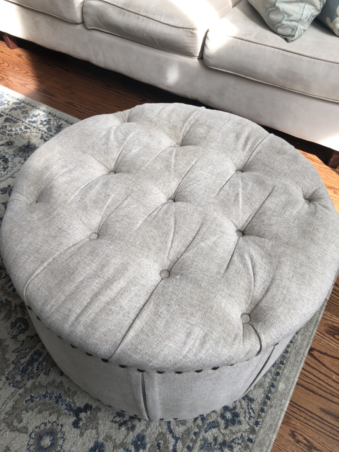 Large size ottoman storage / table - photo 4