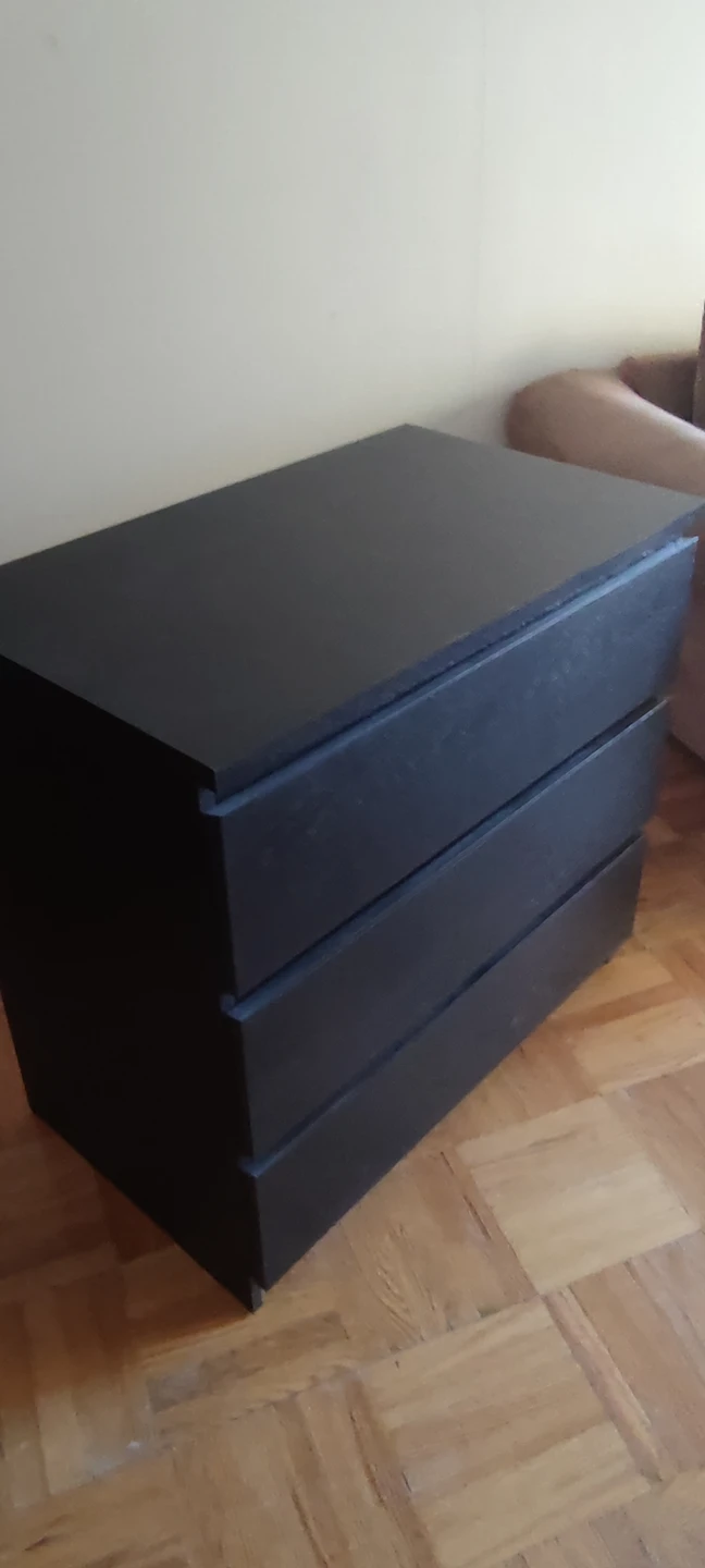 IKEA "Malm" 3 drawer dresser. - photo 2