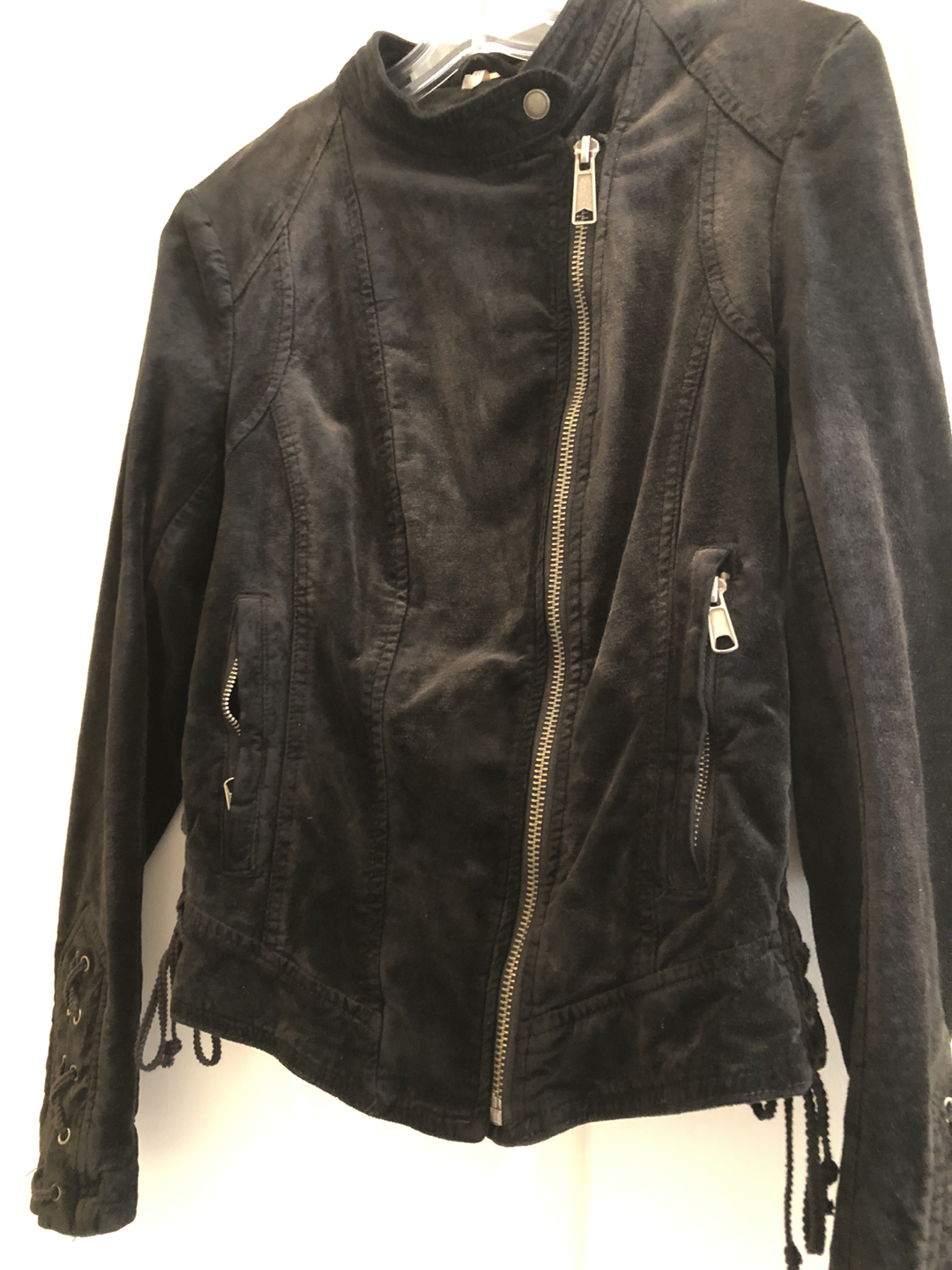 Faux suede woman’s jacket image indicator(3)