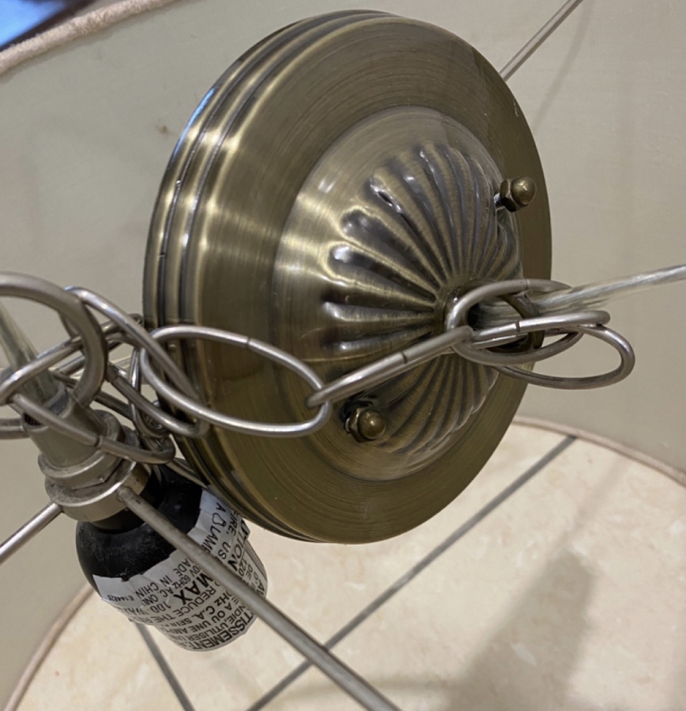 Pendant Light with Shade 18” Diameter X 11” Height - photo 5