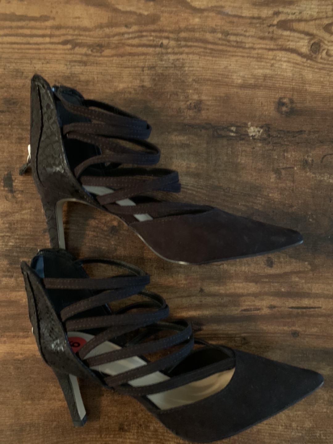 Black size 6 formal heels thumbnail