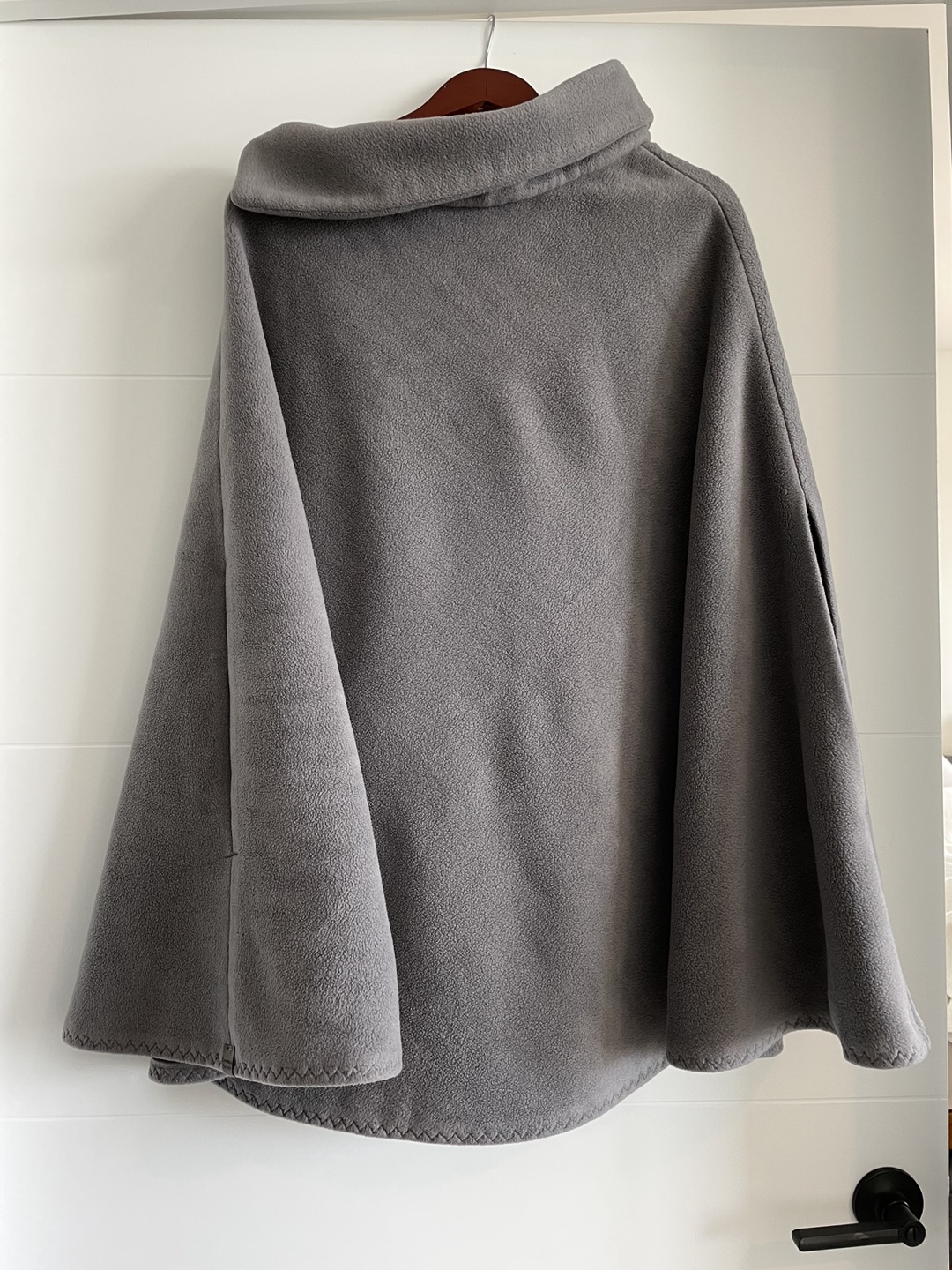 Thick fleece poncho