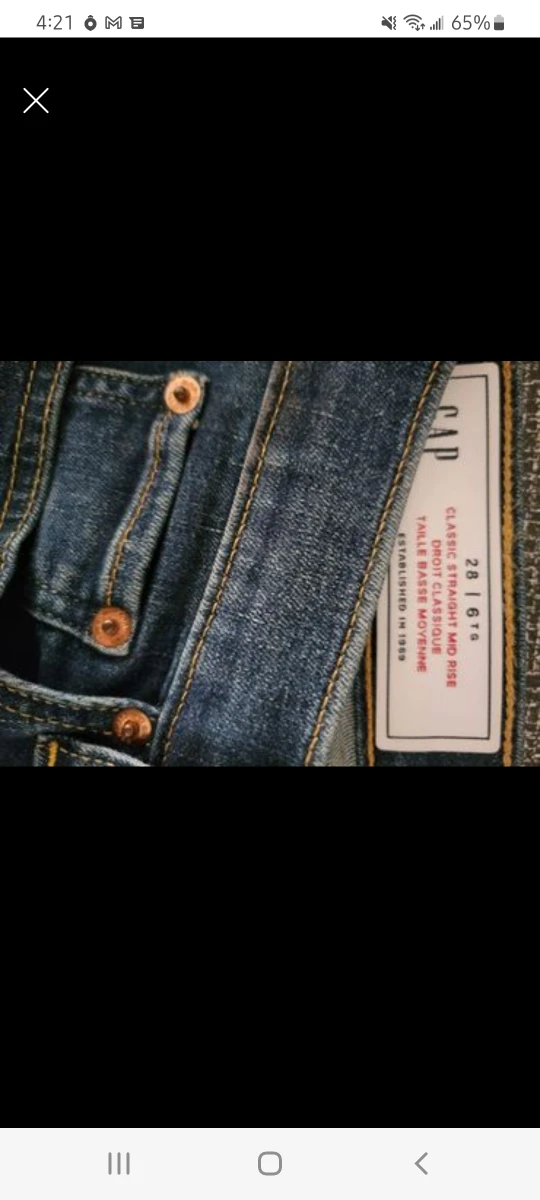 Gap Jeans Mid Rise Straight Leg - photo 3