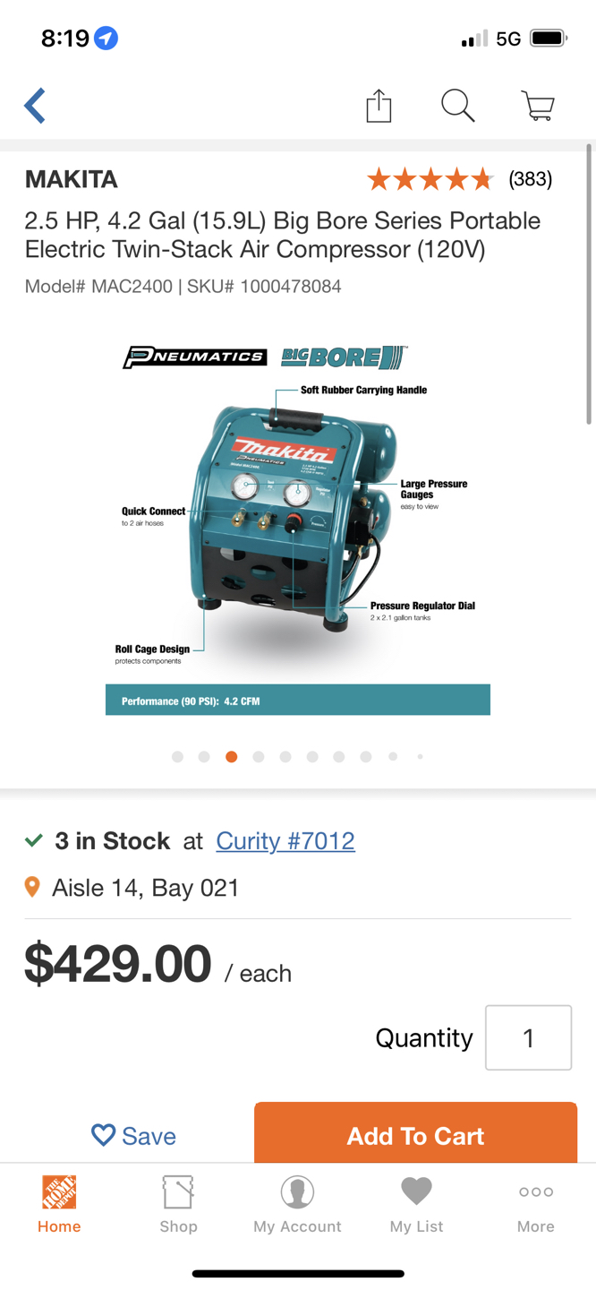 Makita air compressor - photo 2