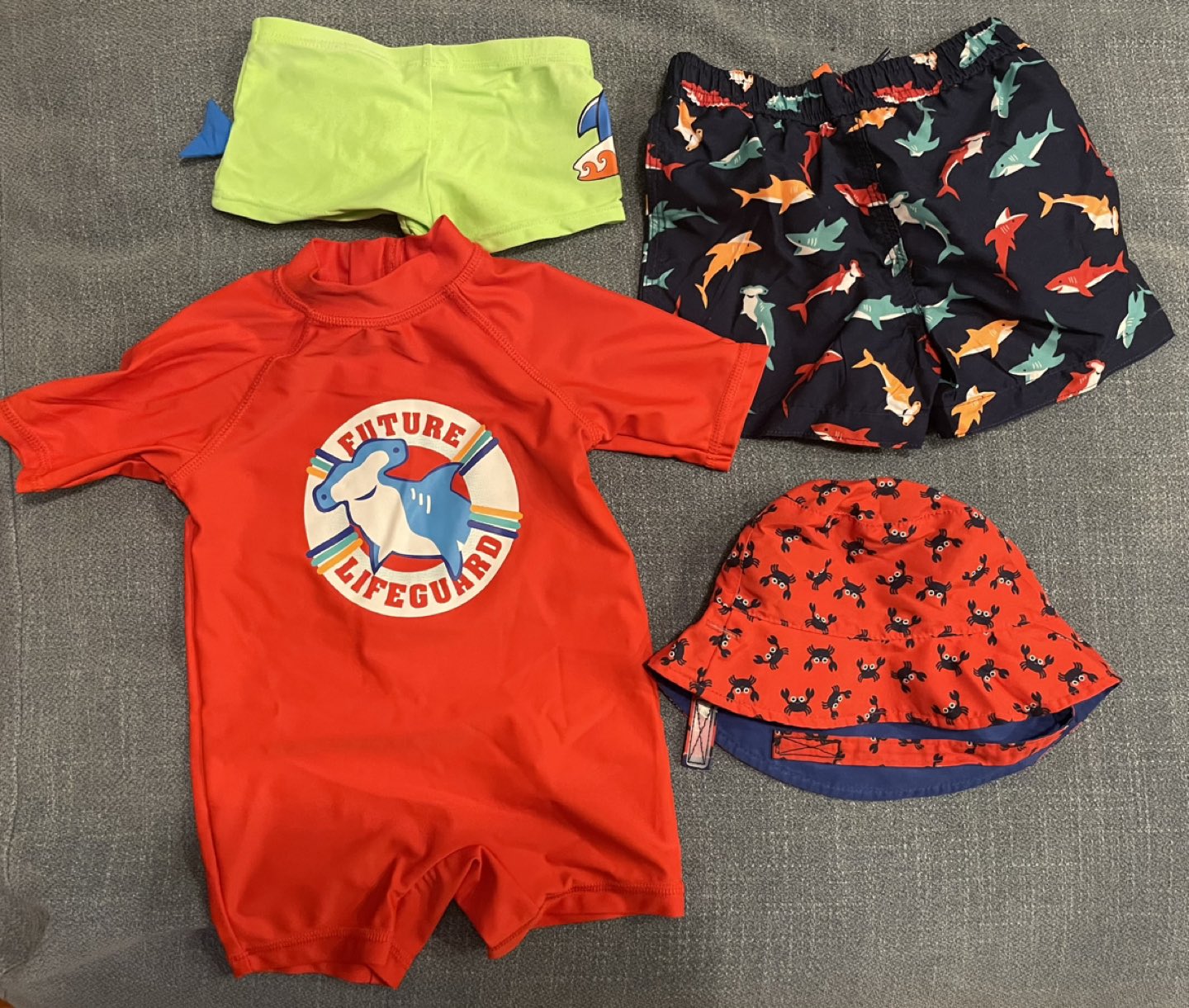 Swimming suits and hats thumbnail