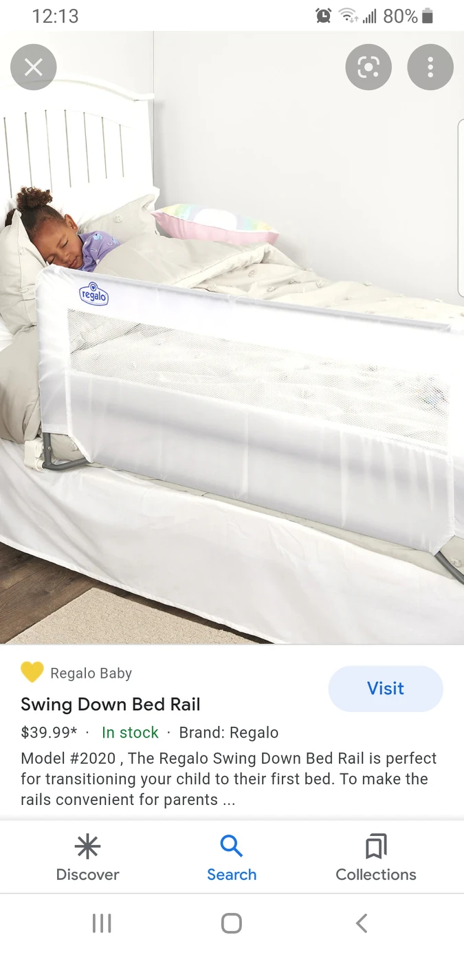 Regalo Swing Down Safety Bed Rail