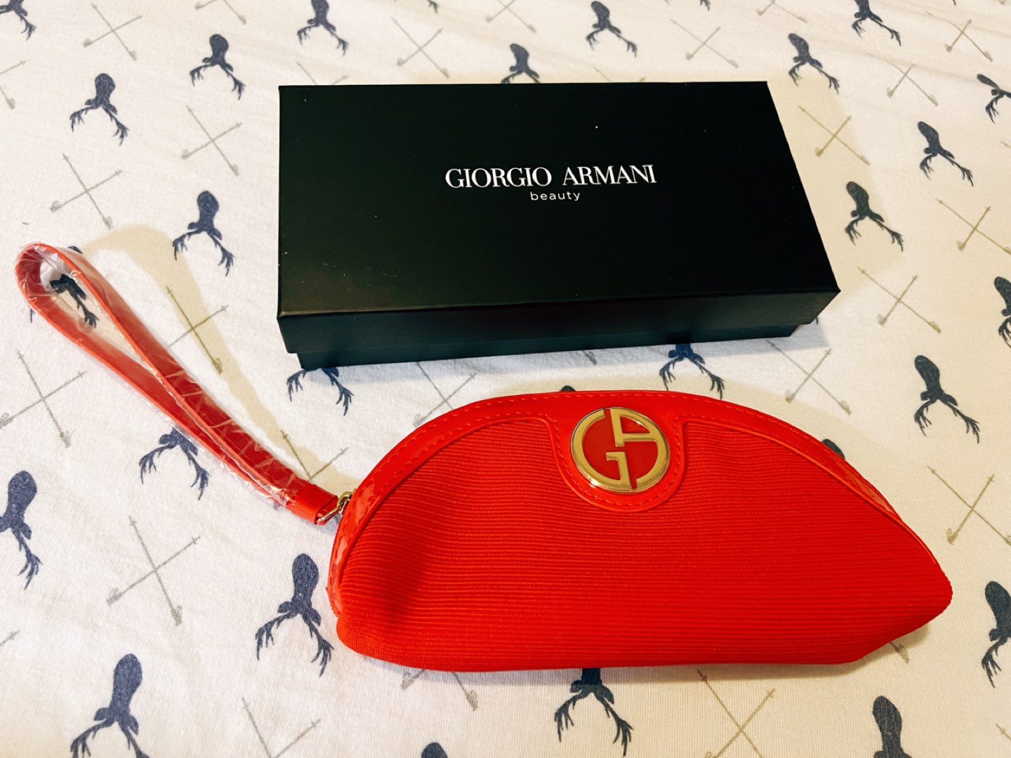 Giorgio Armani Beauty Pouch/ Makeup Bag NEW Perfect gift