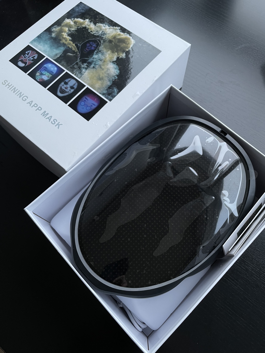 LED screen mask, Halloween cosplay toy - photo 3