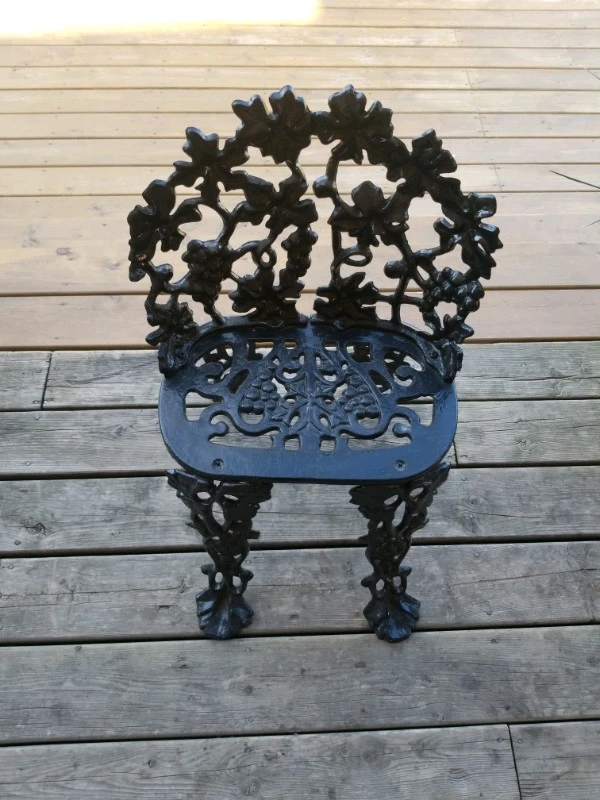 cast iron garden chair - photo 2