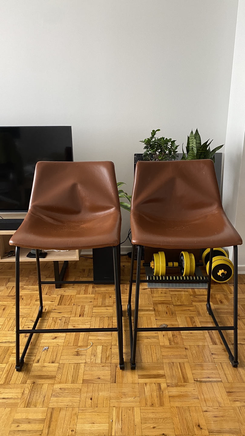 Structube Hayden Bar Stools ( used fair )
