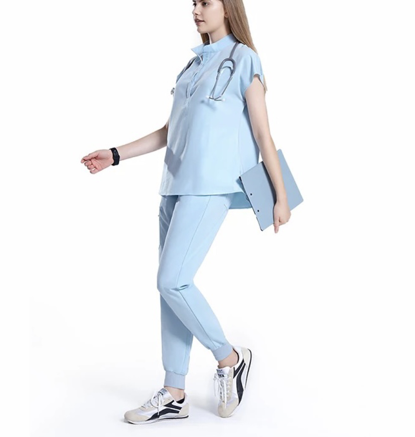 New nursing scrubs sets with jogger pants image indicator(4)