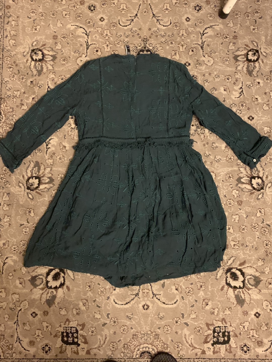 Zara Cotton 3/4 Sleeve Eyelet image indicator(7)