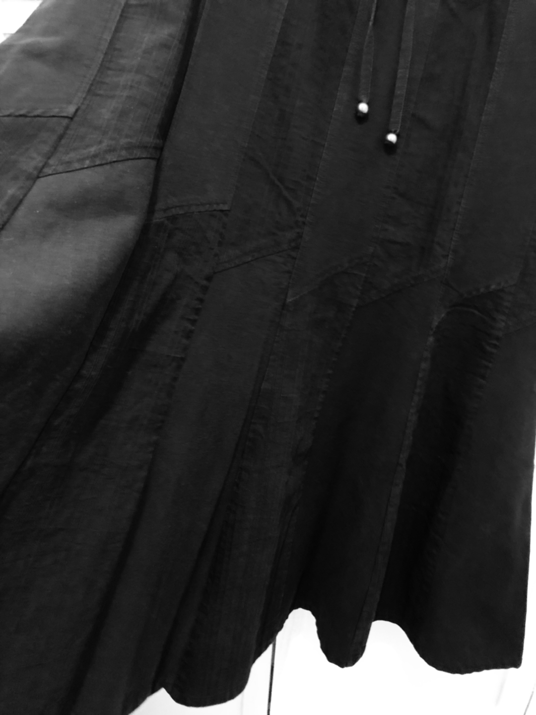 Beautiful black flared skirt image indicator(2)