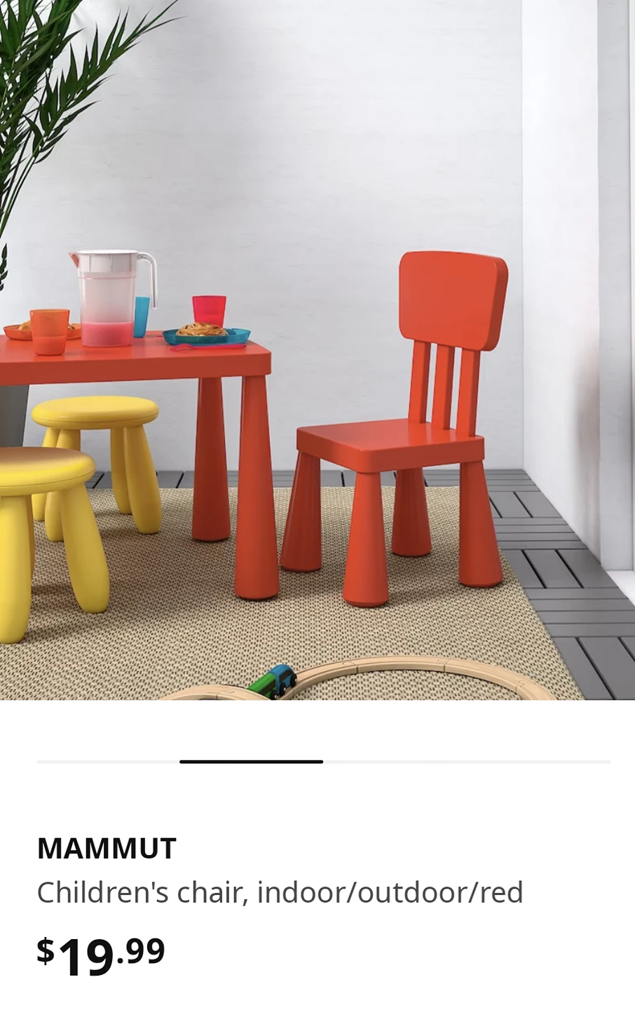 IKEA MAMMUT Children's chairs green - photo 4