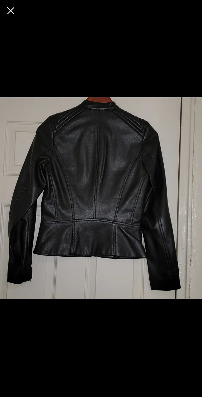 Faux leather jacket - photo 2