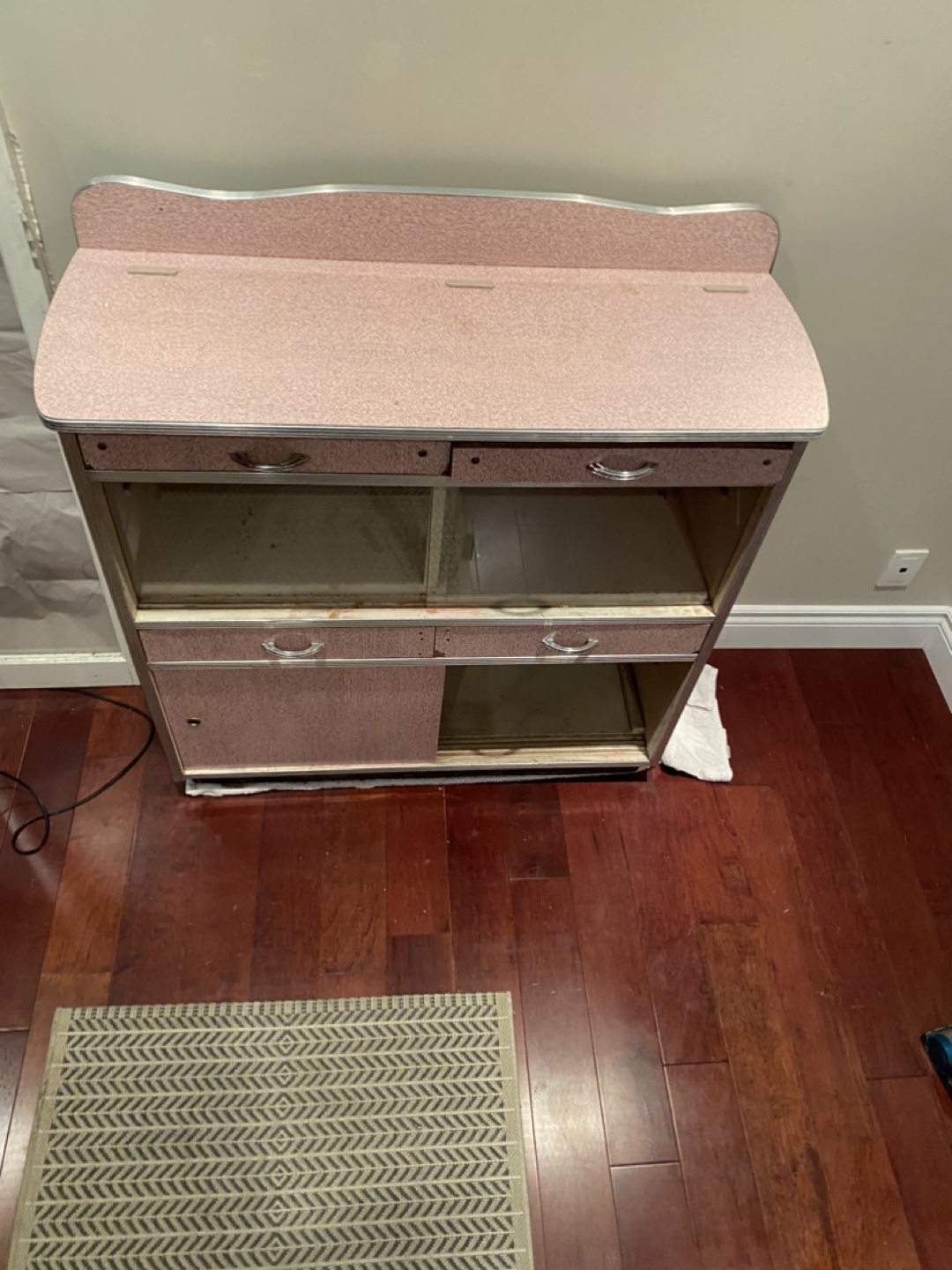 60’s vintage pink enamel bar - photo 5