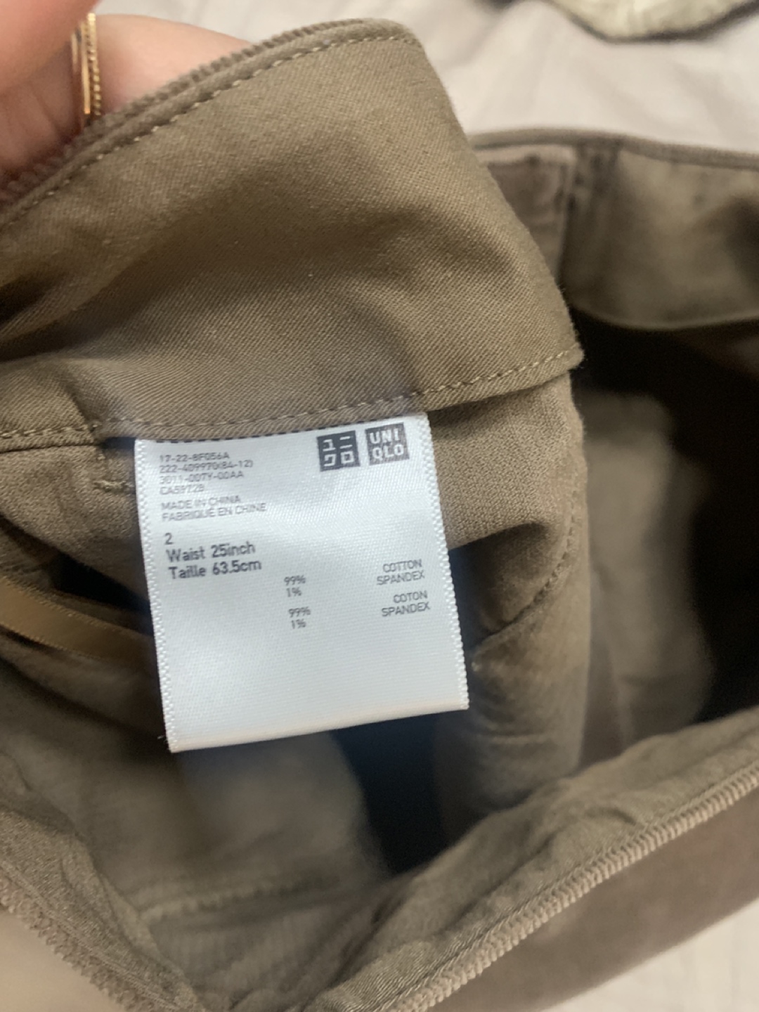 Uniqlo brown mini curduoroy-like skirt size 2 women’a image indicator(2)